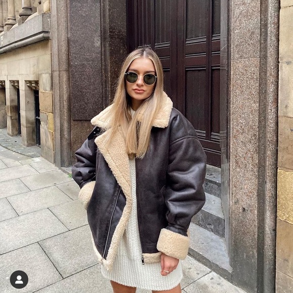 mango aviator coat